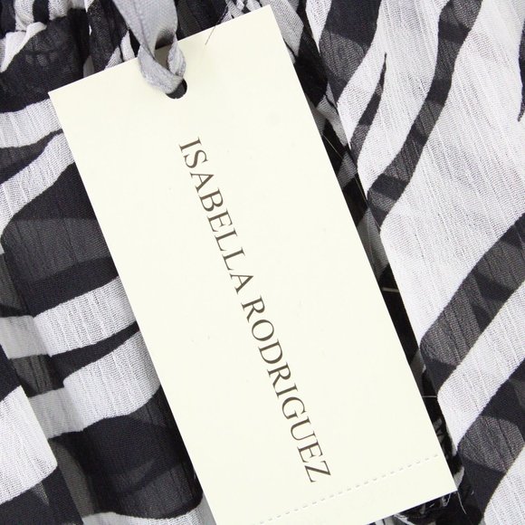 Isabella Rodriguez Blouse Top Women Animal Print Lightweight Short Sleeve XL NWT - Picture 5 of 10